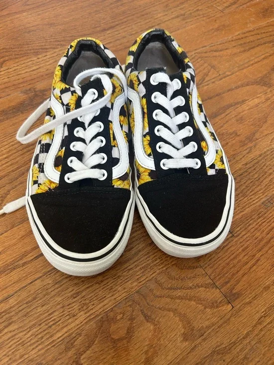 Vans sunflower old skool sneakers women’s 7 - Picture 2 of 5